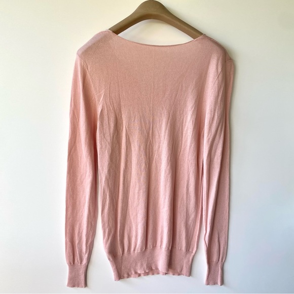 Christian Dior Silk & Cashmere Blend Pale Pink sweater, size 4 - Picture 5 of 8